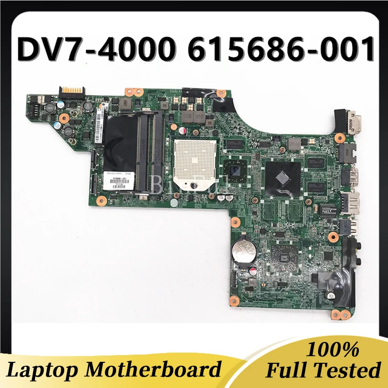 615686-001 615686-501 615686-601 For HP Pavilion DV7 DV7-4000 DV7T Laptop Motherboard DA0LX8MB6D0 W/ HD5470 512M 100% Tested OK