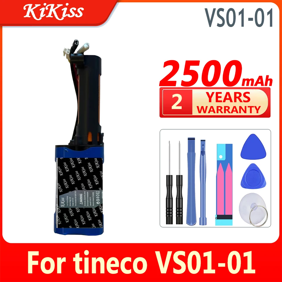 

2500mAh KiKiss High Capacity Battery VS0101 For tineco VS01-01 Bateria