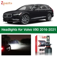 car lamps for volvo v90 2016 2017 2021 led headlights headlamp light bulbs canbus lighting lamp front lights accessories parts