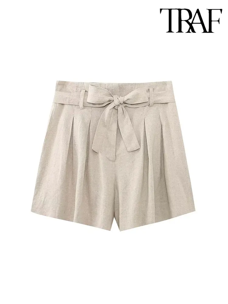 

TRAF 2023 Shorts For Women High Waist Short Pants Y2k Streetwear Casual Baggy Shorts Woman