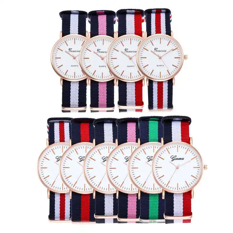 

Nylon Strap Quartz Women Watch Top Brand Watches Fashion Casual Wrist Watch Hot Sale Relogio Feminino Simple Couple Watch Wach