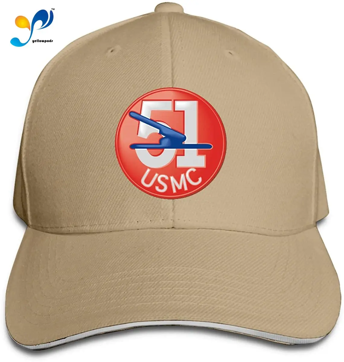 

U.S.M.C 51st Defense Battalion Vinyl Transfer Men Cotton Classic Baseball Cap Adjustable Size