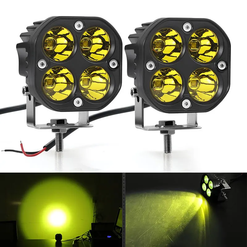 

3 inch LED Work Light Offroad 4x4 Spotlight Fog Light Driving Lamp White Yellow For Car Truck Motorcycle ATV Trailer Tractor RV