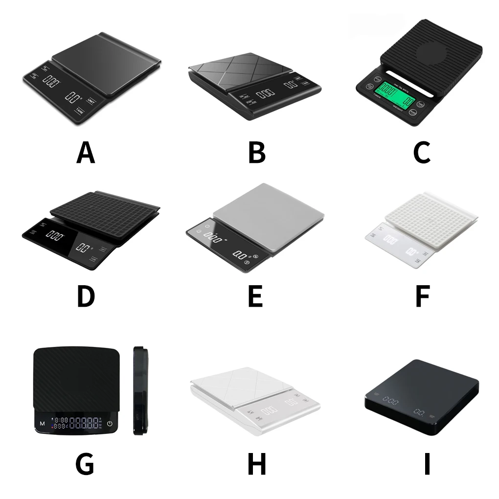

3kg 0 1g LED Screen Digital Display Coffee Scale Touch Screen Tea Baking Automatic Battery Weighing Kitchen Type 2