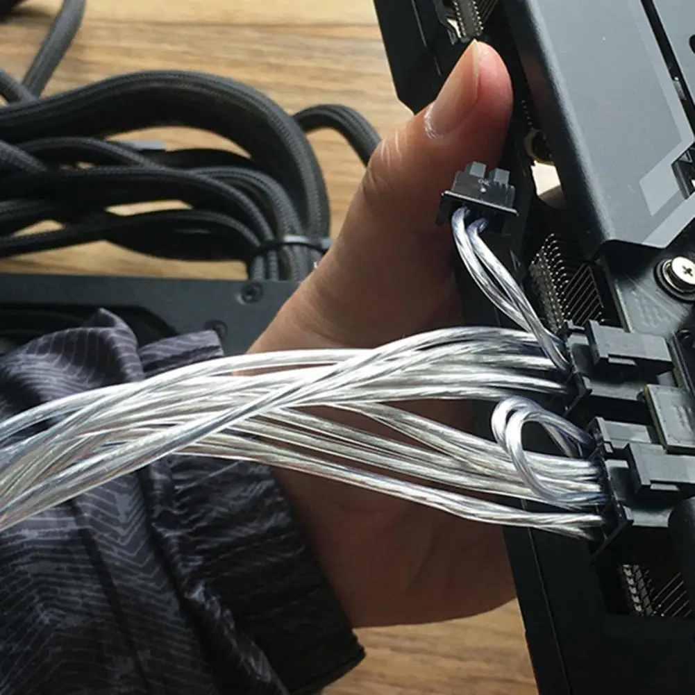 

Полезная износостойкая видеокарта диаметром 21 см с 6/8pin на 2/8pin для рабочего стола