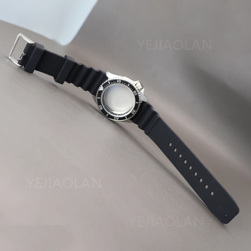 42.5mm skx007 Watches Case Rubber Strap Bracelet Mod skx skx009 skx013 Parts For Seiko nh34 nh35 nh36 nh38 Movement 28.5mm Dial