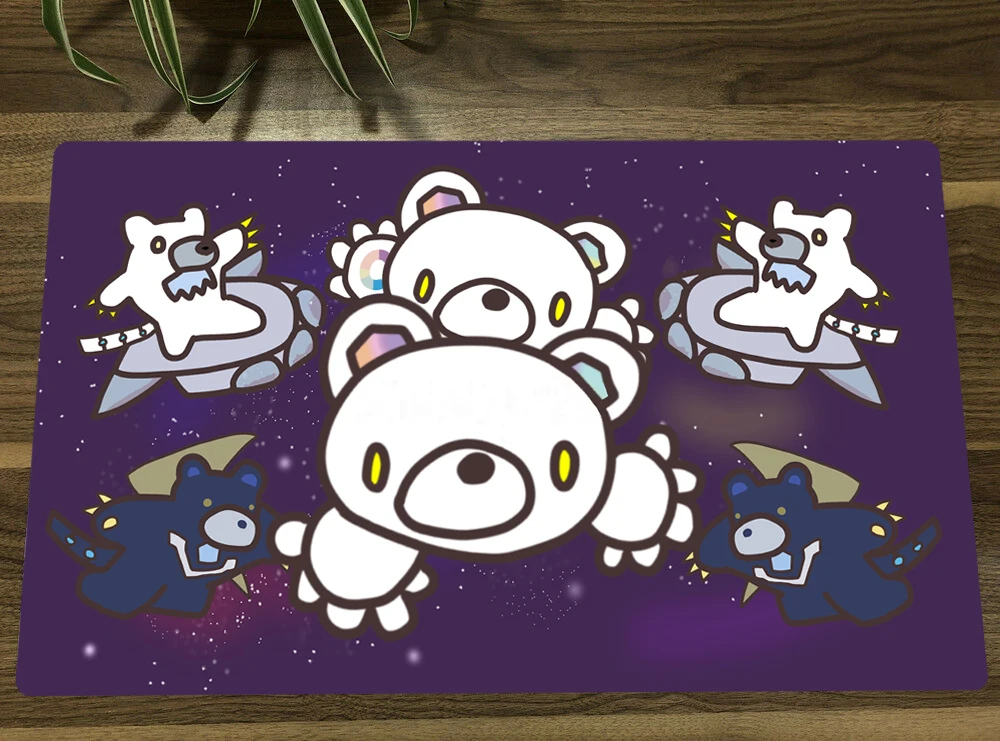 

Board Game YuGiOh Ursarctic Polari Trading Card Game Mat TCG CCG Playmat Rubber Mouse Pad Desk Table Play Mat With Bag 60x35cm