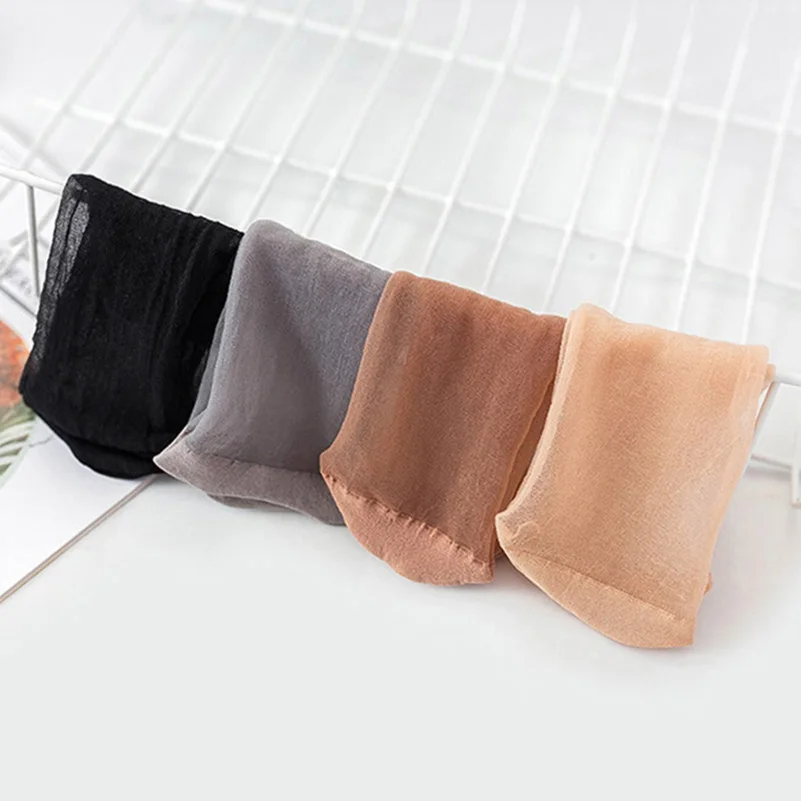 30Pairs/lot Skin Color Transparent Thin Women Crystal Silk Socks Nylon Fashion Ladies Female Summer Short Ankle Silk Socks Meias