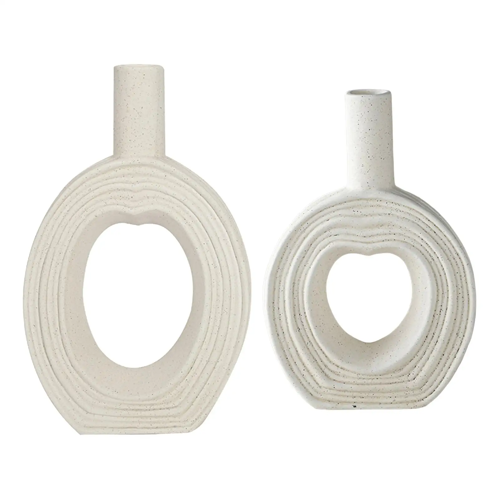 

Керамическая ваза в скандинавском стиле, круглый цветочный горшок, ажурный горшок, пончики, цветочный горшок для ужина, офиса, гостиной, нас...