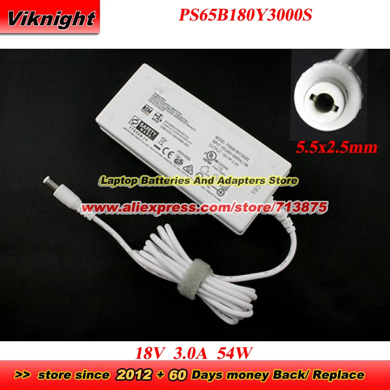 Фото Оригинальный адаптер переменного тока PS65B180Y3000S для FLYPOWER 18V 3.0A 54W 5.5x2.5mm для станков для резки CRICUT MAKER 3 SMART CUTTING MACHINES EXPLORE AIR2 №1