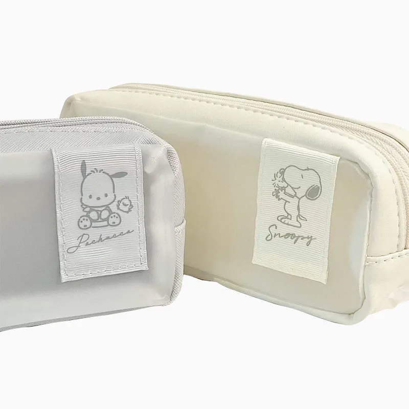 

Новинка, чехол для карандашей Kawaii Pachacco Sanrio, мультяшный прозрачный пенал из ПВХ, милая японская Студенческая сумка для хранения канцелярских...
