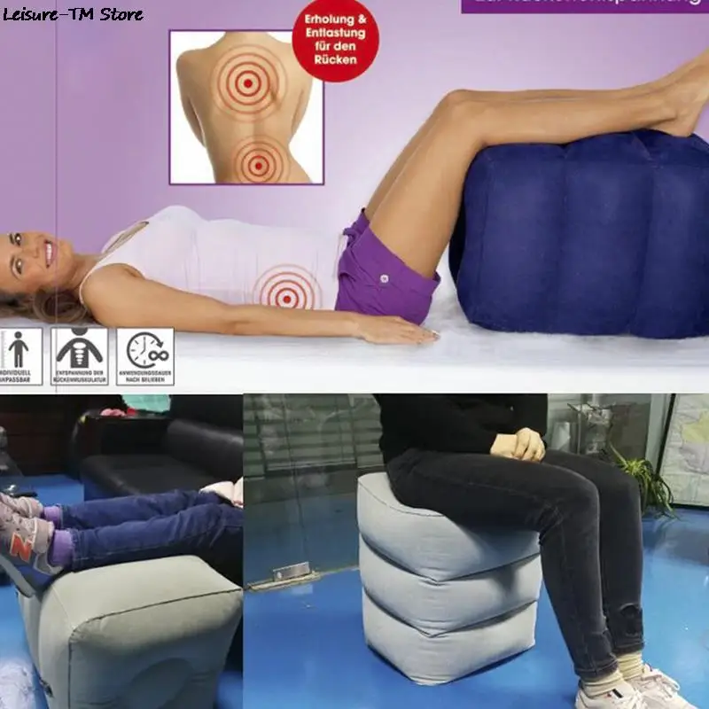 

Inflatable Portable Travel Footrest Pillow Plane Train Kids Bed Foot Rest