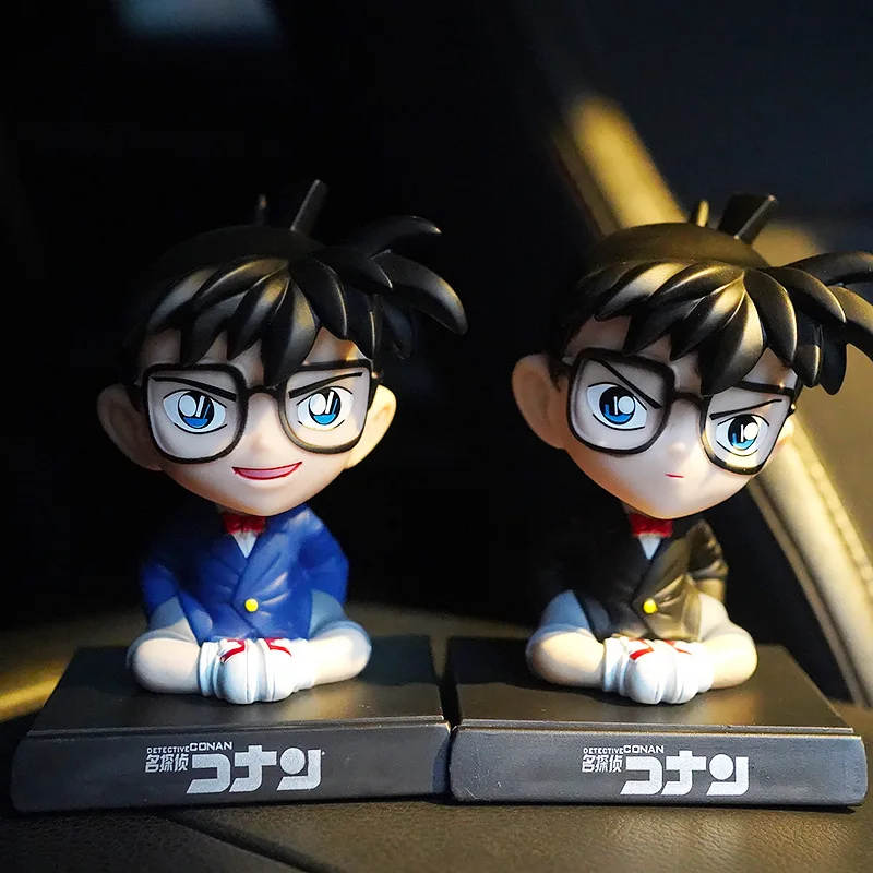 

Anime Conan Detective Figure Model Shaking Head Doll Ornaments Accessories Cartoon Cake Decoration Creativity Gifts