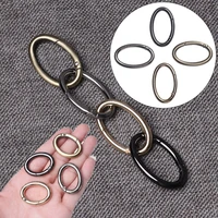 zinc alloy plated accessories snap bottle hooks outdoor carabiner spring oval rings handbags clips bag belt buckles