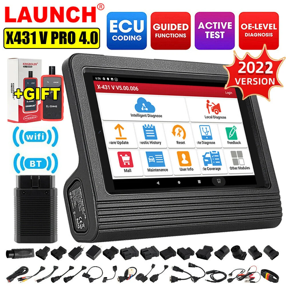 

Двунаправленный диагностический сканер LAUNCH X431 V Pro OBD2, кодирование ключей TPMS