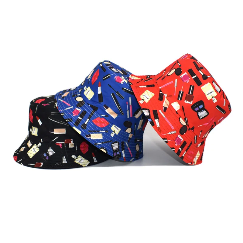 

Men Women Panama Bucket Hat Summer Reversible Bucket Cap Flamingo Print Chapeau Bob Hat Hip Hop Gorros Fisherman Hat