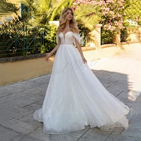 elegant white a line wedding dress for women sweetheart lace appliques bridal gown backless bridal dress 2022 robe de mari%c3%a9e