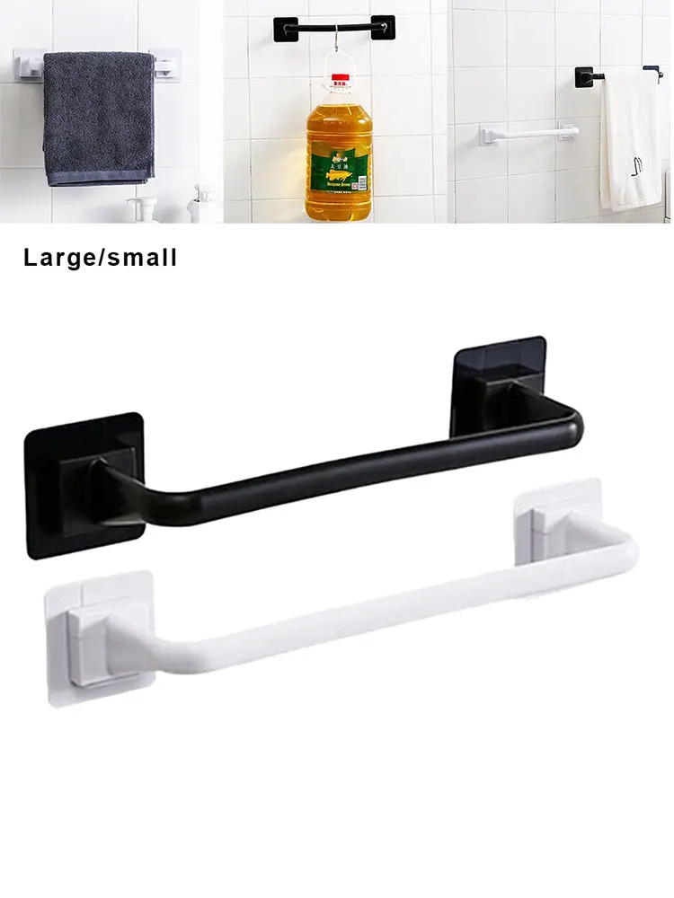 Rack Towel Rod Towel Holder Wall Track Rack Self-adhesive Wa
