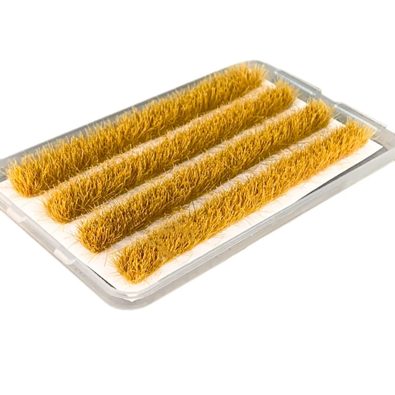 Длинная травяная куст 9 мм высокая миниатюрная модель живой изгороди песочный