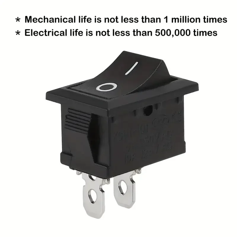 10/30/100 шт. KCD1 Защелкивающийся кулисный переключатель для лодки - SPST ON OFF 2/3/4 Pin 250 В 6 А