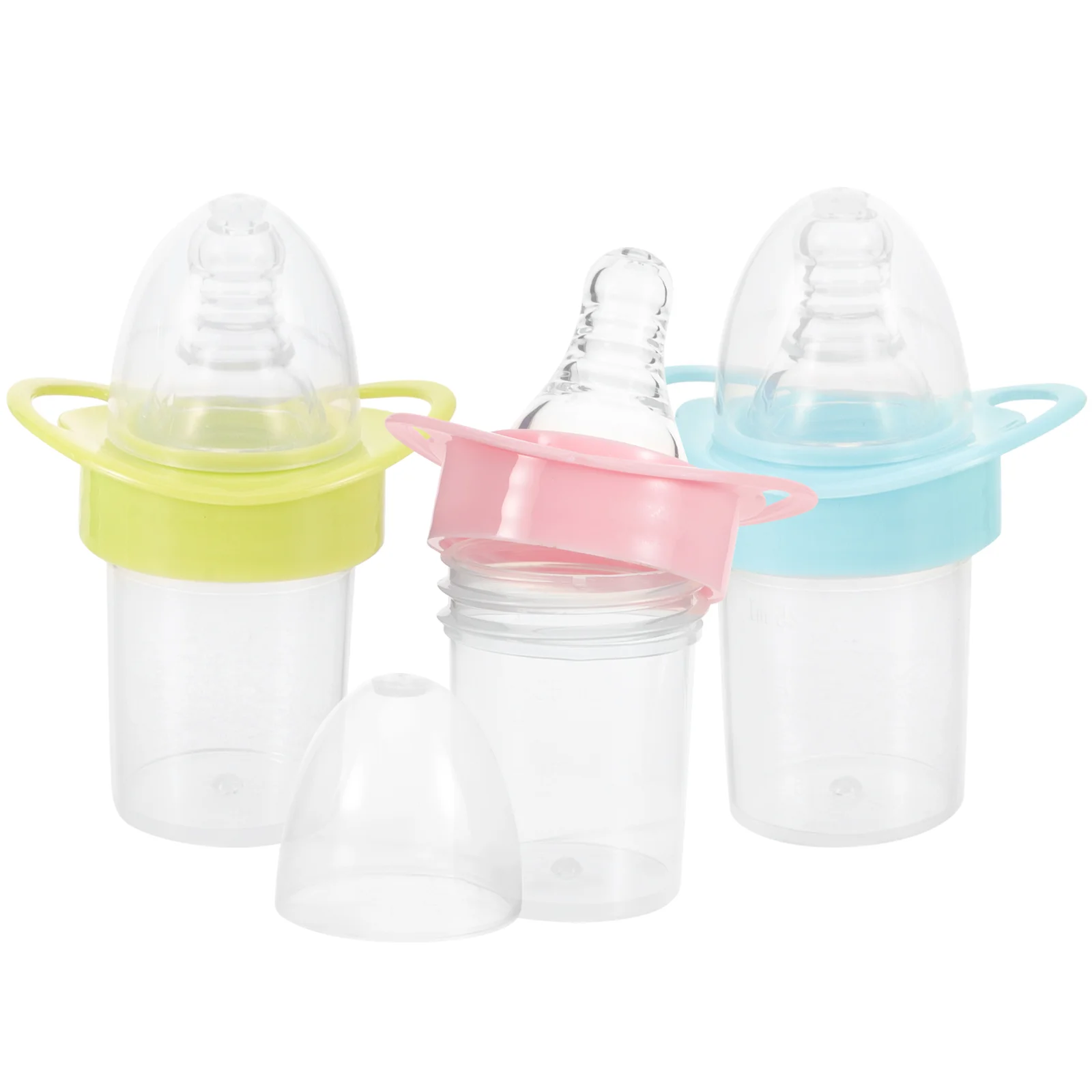 

3 Pcs Bottle Pacifiers Newborn Water Feeder Feeding Nursing Scale Medicine Baby Accessories