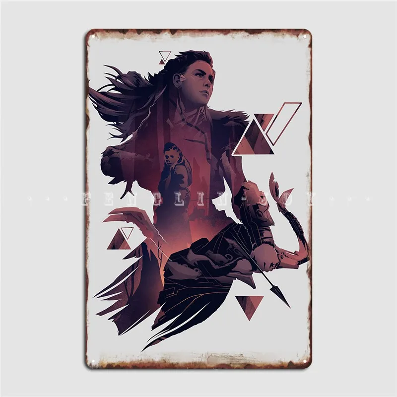 

Aloy Horizon Metal Sign Wall Pub Club Bar Poster Retro Tin Sign Poster