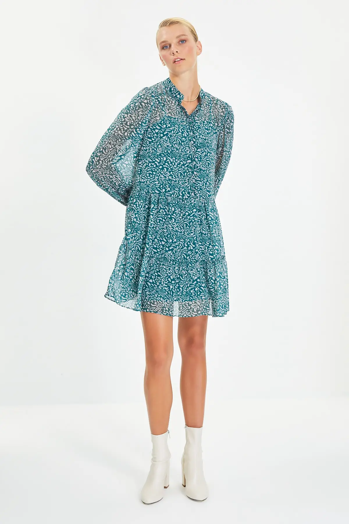 

Trendyol Pattern Button Dress TWOAW22EL0221