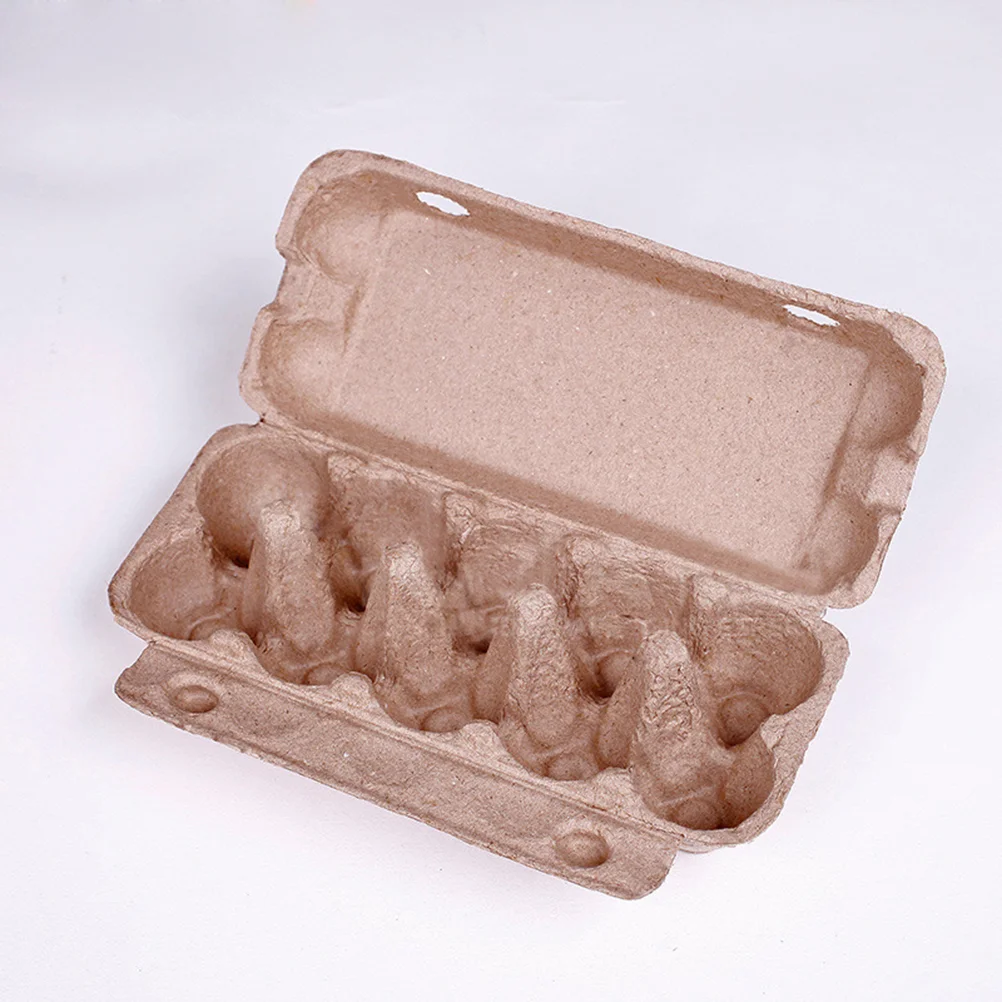 

Egg Holder Cartons Rack Storage Display Refrigerator Box Tray Grid Cardboard Empty Bin Countertop Duck Container Folding