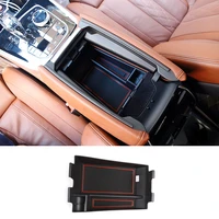 for 2019 2022 bmw x5 x6 x7 g05 g07 abs black car styling car center armrest box multifunctional storage box car interior parts