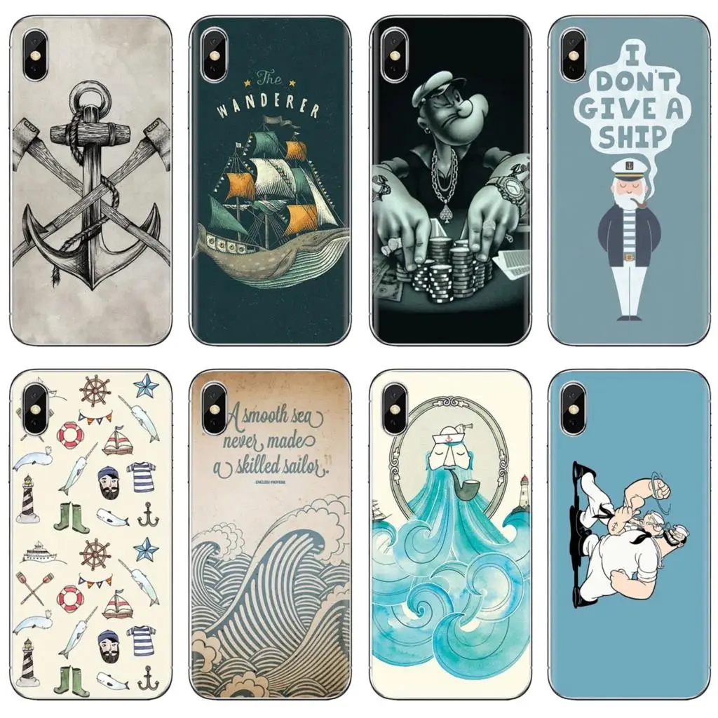 

Transparent TPU Shell Cover Anime sailor Love Ocean For iPhone 10 11 12 13 Mini Pro 4S 5S SE 5C 6 6S 7 8 X XR XS Plus Max 2020