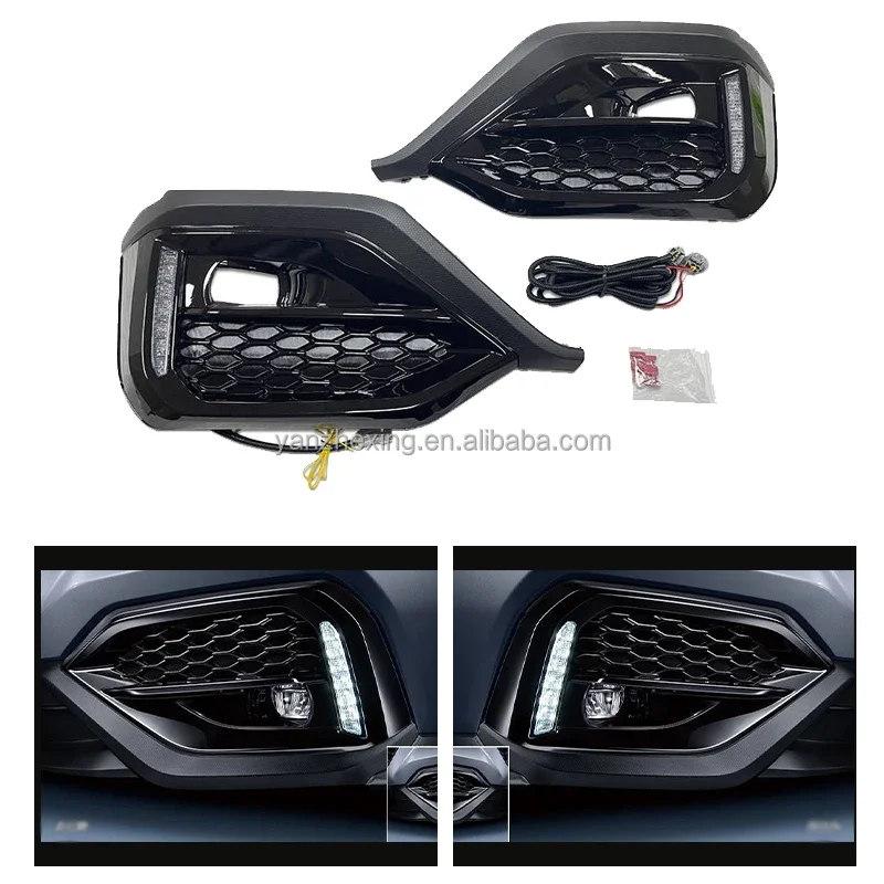 YZX автомобильные динамические светодиодные дневные ходовые огни указатель