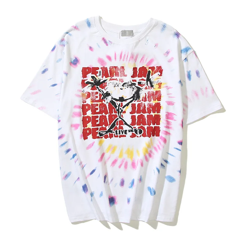 

Футболка Kanye West с принтом граффити в стиле хип-хоп, винтажная тенниска с принтом алфавита, Повседневная Уличная одежда в стиле ретро для мужчин и женщин, с круглым вырезом, на лето