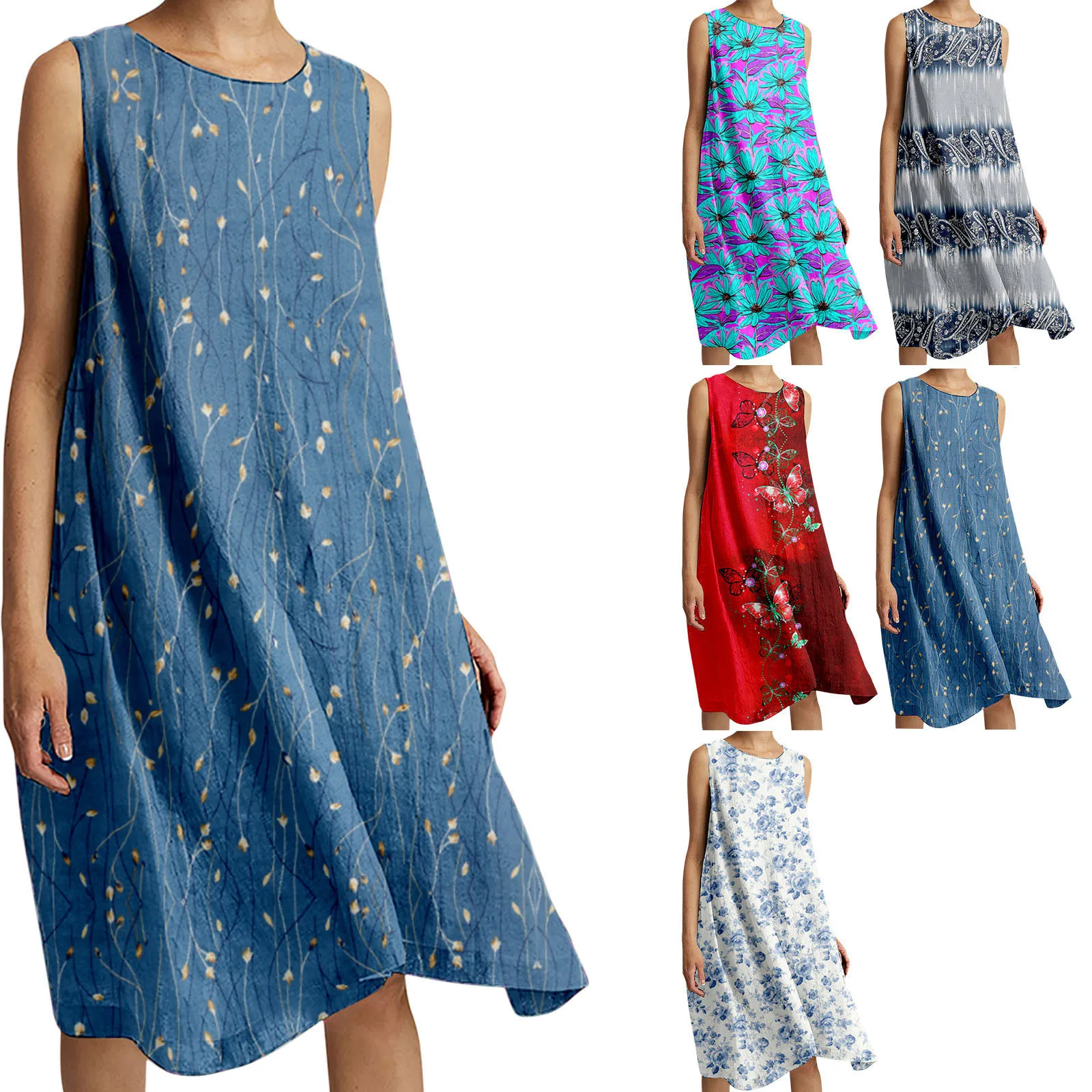 

Summer Women's Tassel Short Dress 2023 New Solid Color A-line Sleeveless Neck-mounted Large Backless High-class Mini Dress