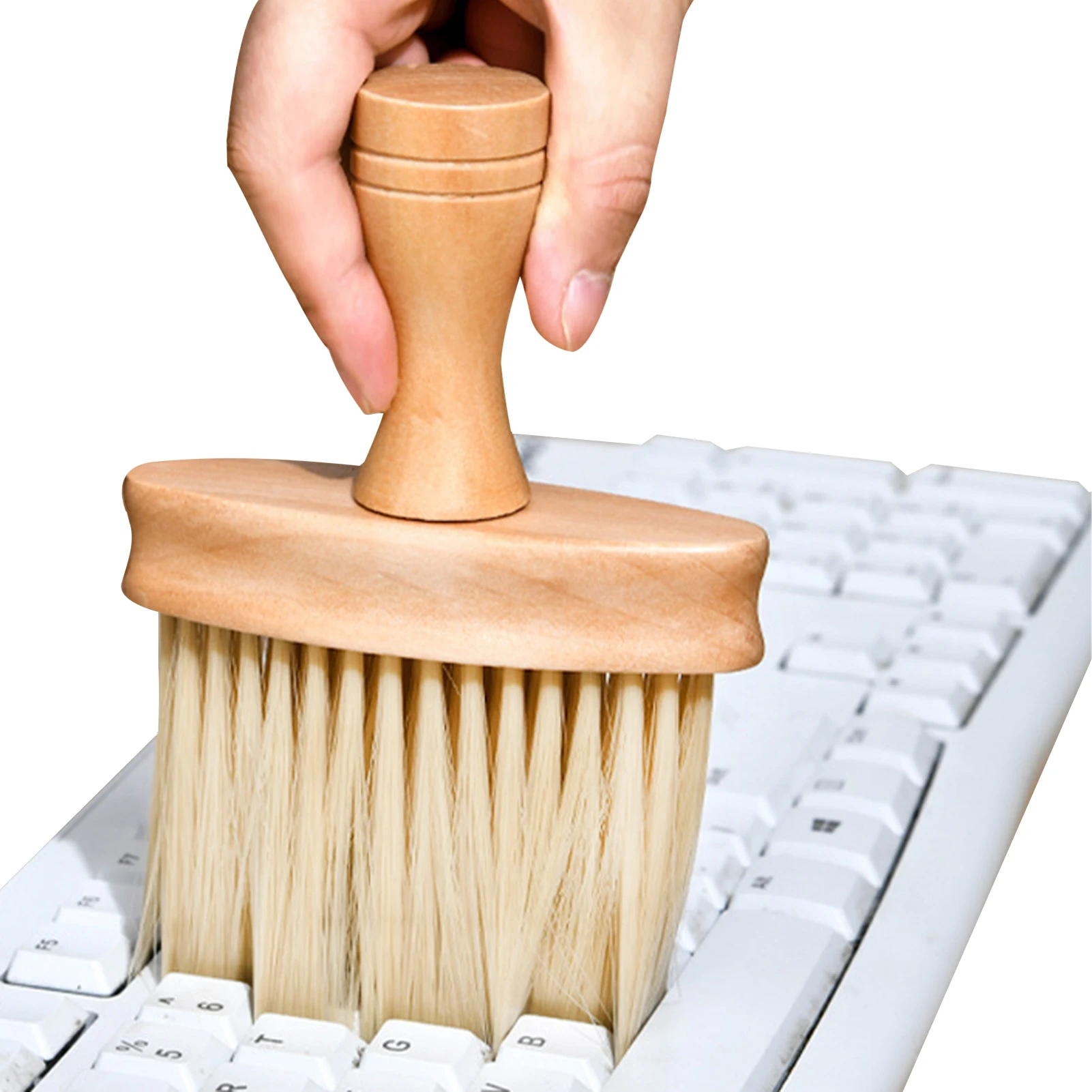 

Keyboard Cleaner Brush Wooden Anti-Static PC Laptop Keyboard Cleaner Soft Brush Keyboard Cleaner Computer Dust Cleaning Brush