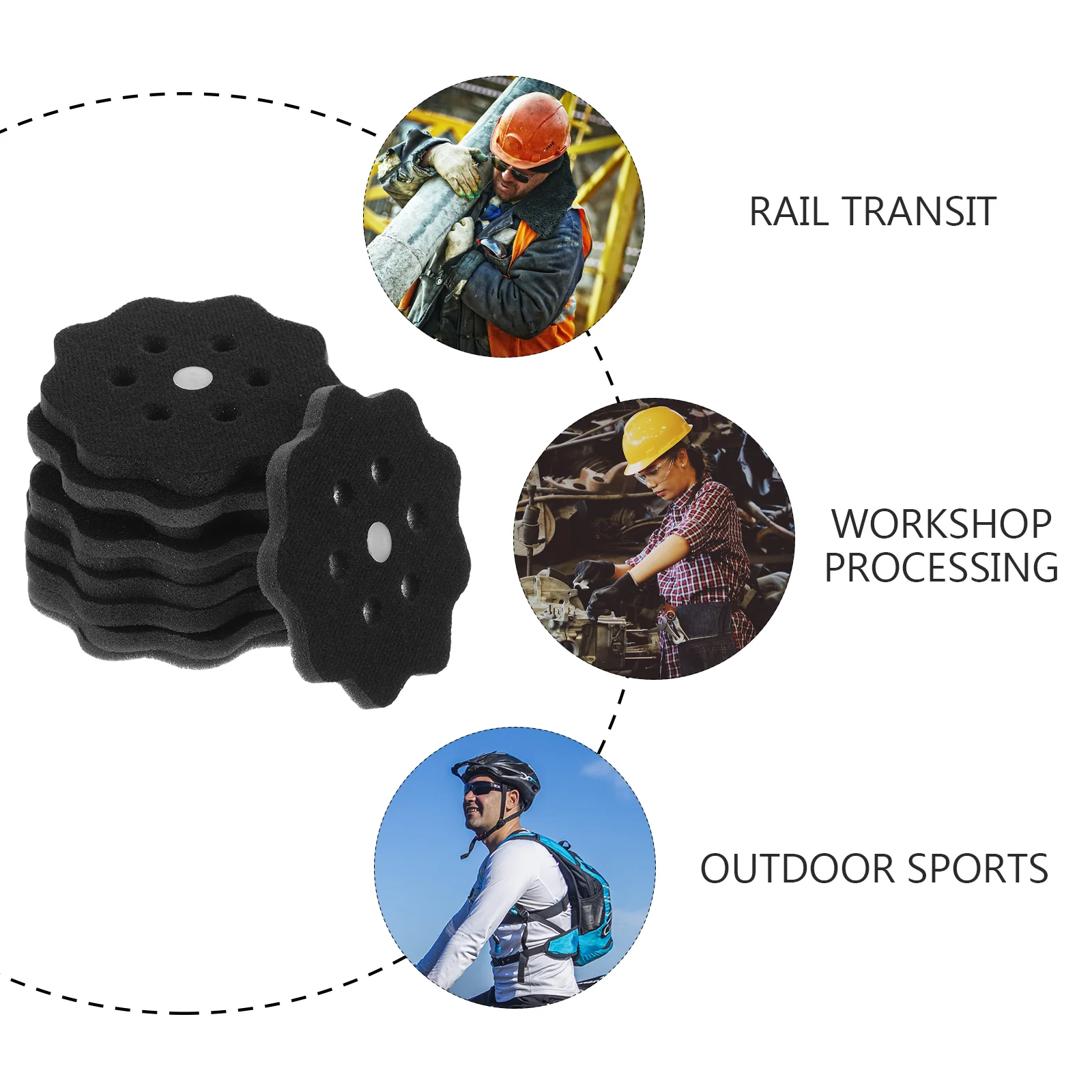 10 шт. защитные колпачки для головы вставки мужчин вкладыши шляп губки жесткие