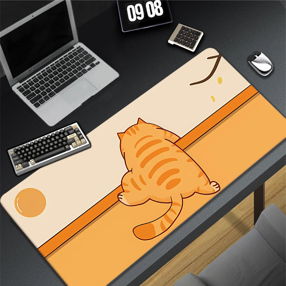 

Kawaii Cute Cat Mousepad Large Office Mouse Pad For Gamer Mousepads XXXL Rubber Mouse Mat Speed Keyboard Pads 900x400mm Desk Mat