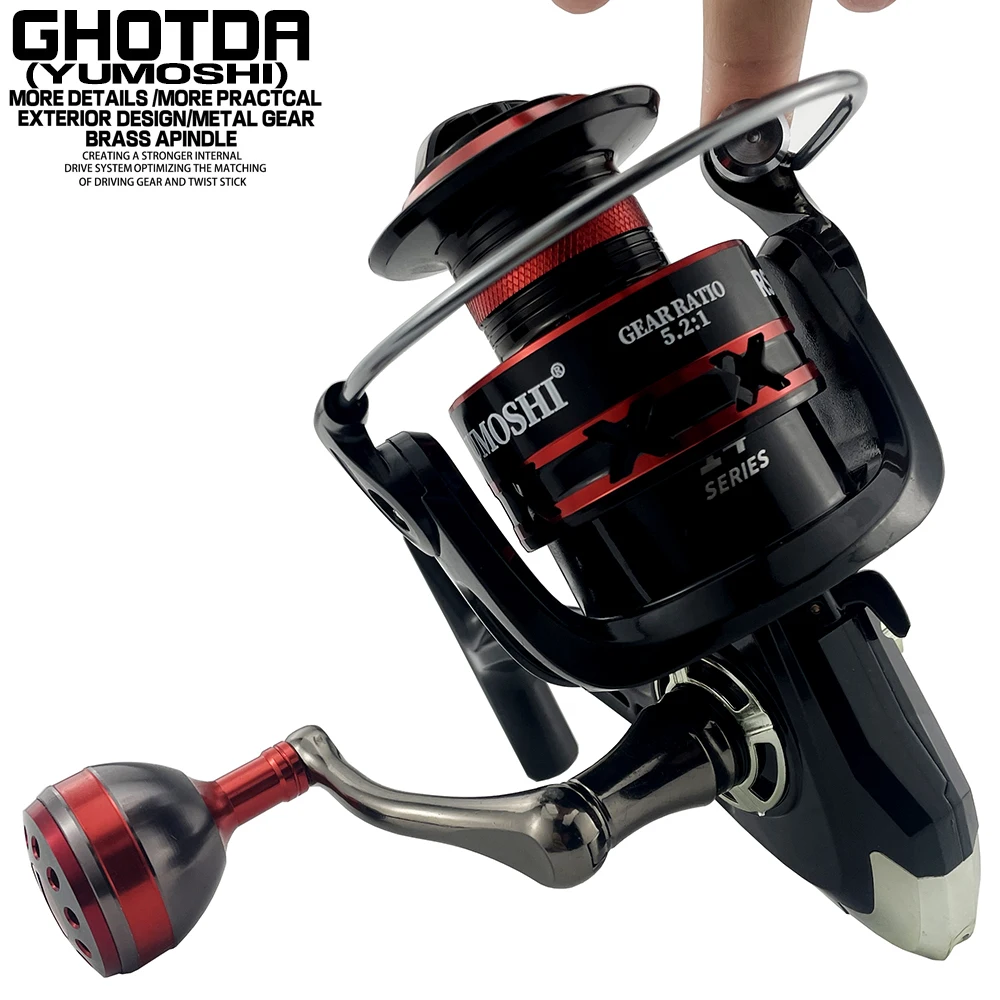 

Ghotda RS 2000-7000Series Fishing Reel Super Light CNC Aluminim Spool Max Drag 10kg