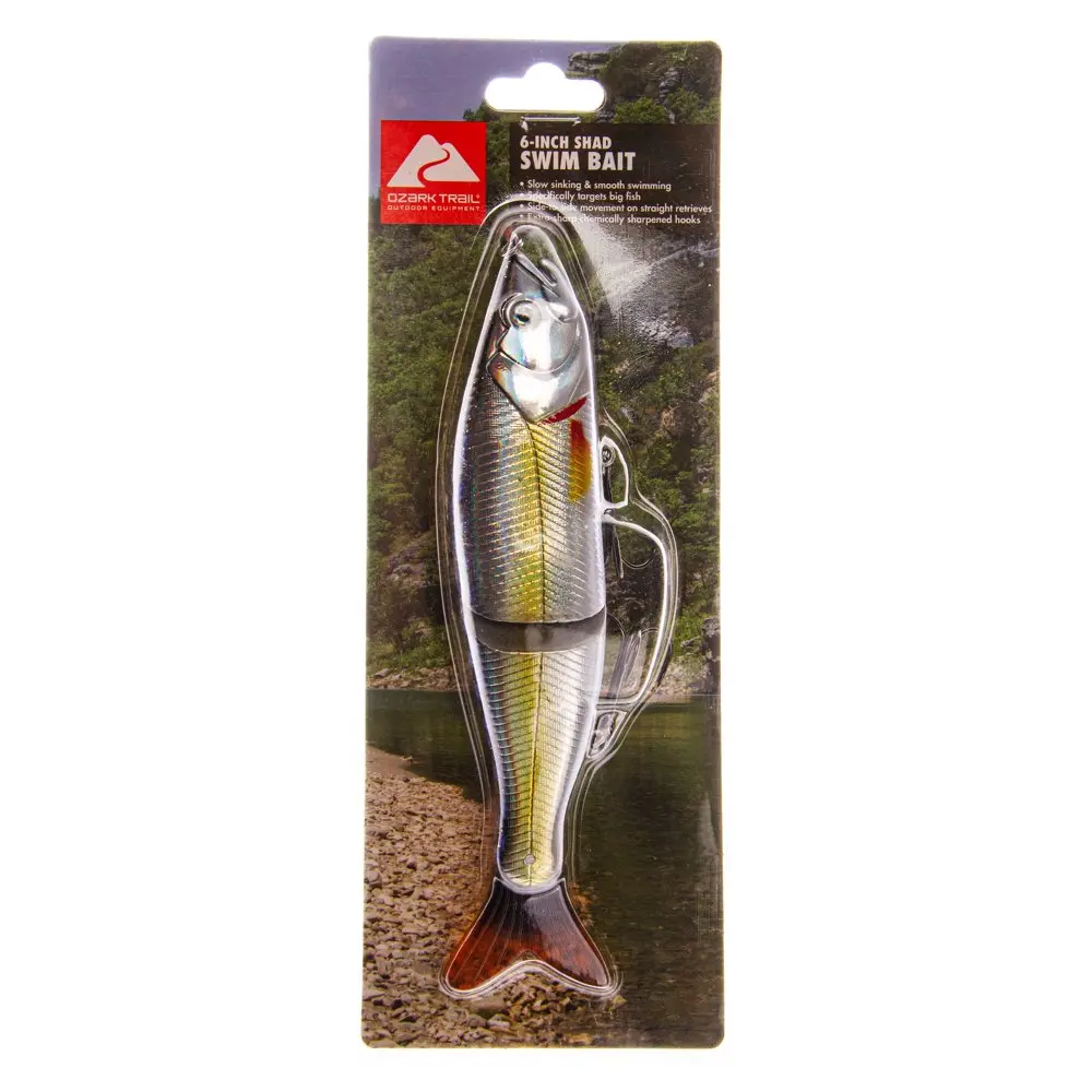 

hard plastic Freshwater Swim Bait fishing lure 6" XXX Shad color.