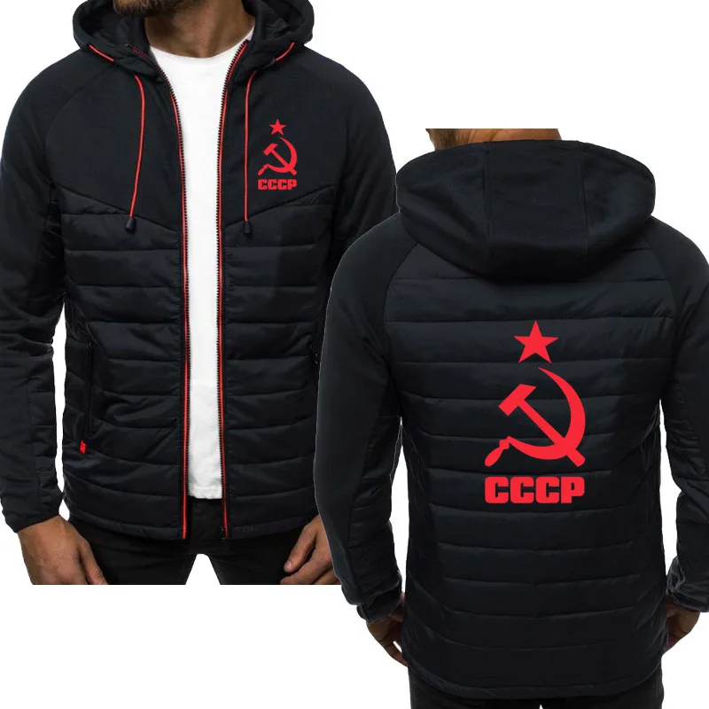 

CCCP Mens Brand sport jacket coat top high quality Fashion casual Hip hop Hip hop men's clothes Autumn Winter Thicken jacket