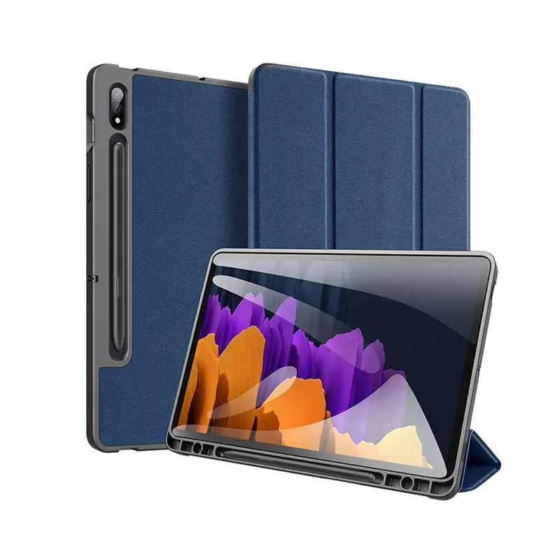 

Чехол из ТПУ Для SamsungGalaxy Tab S8 Ultra из искусственной кожи, гибкий цветной чехол с магнитной фиксацией и держателем для карандаша