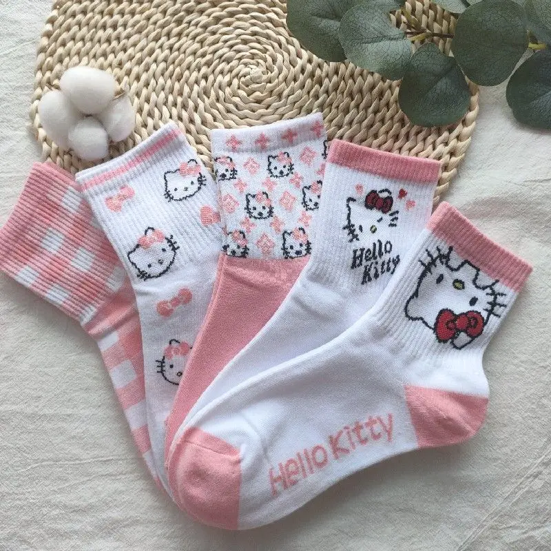 

Милые носки для девочек с героями мультфильмов из аниме «HelloKitty»