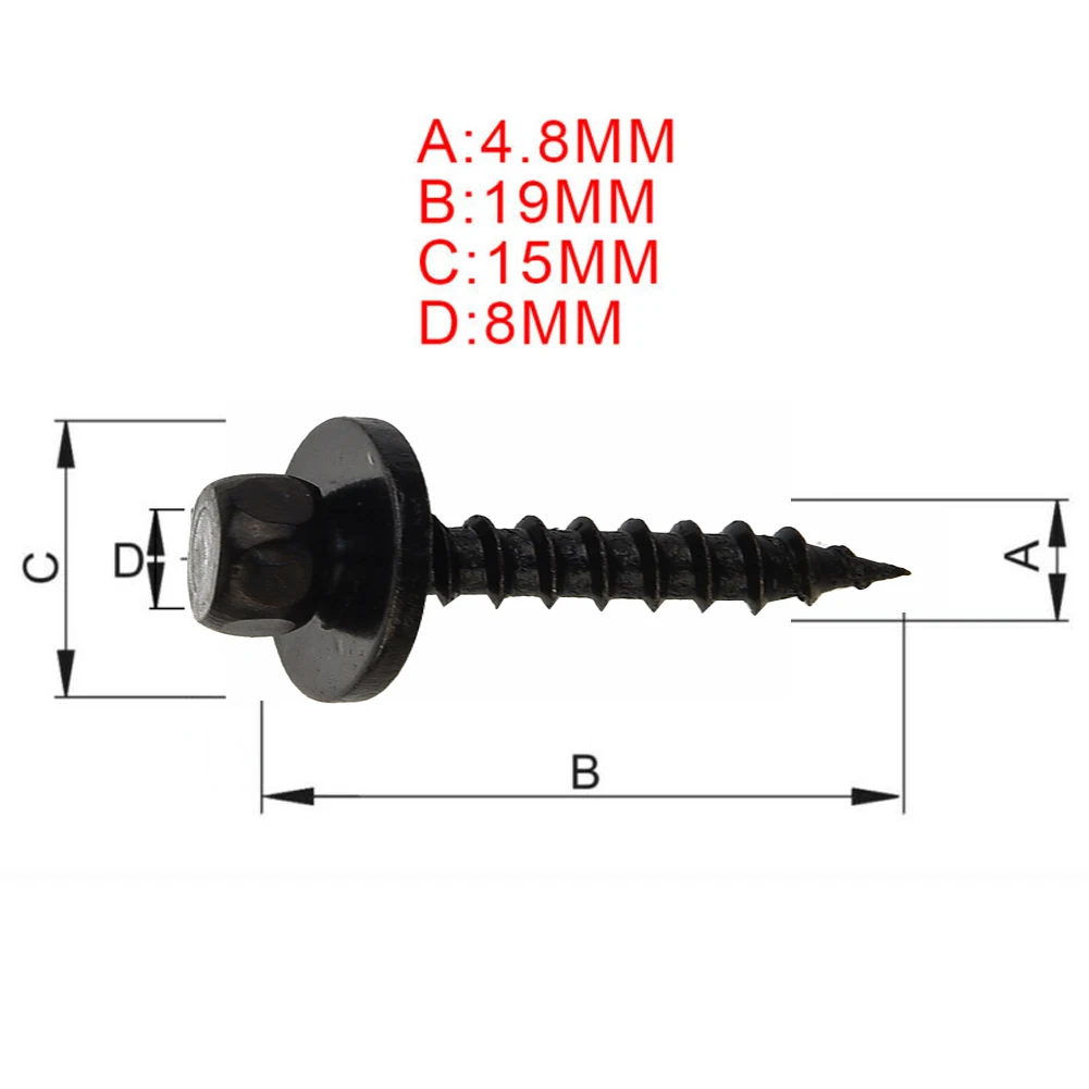 

40Pcs/20Set Screw Clips Black & Silver Engine For BMW 1/3/5/6/7/X/Z Series Guard Metal Nut Undertray High Quality