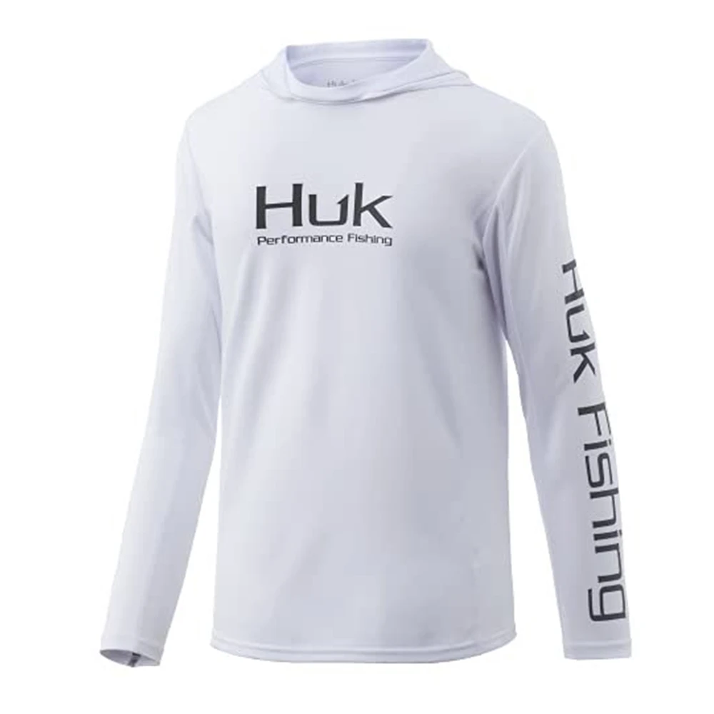 

HUK fishing shirt Performance Fishing Hoodie Sunblock Shirt Sun Shield Long Sleeve Shirt UPF50 Dry Fit Quick-Dry Fishing Jersey