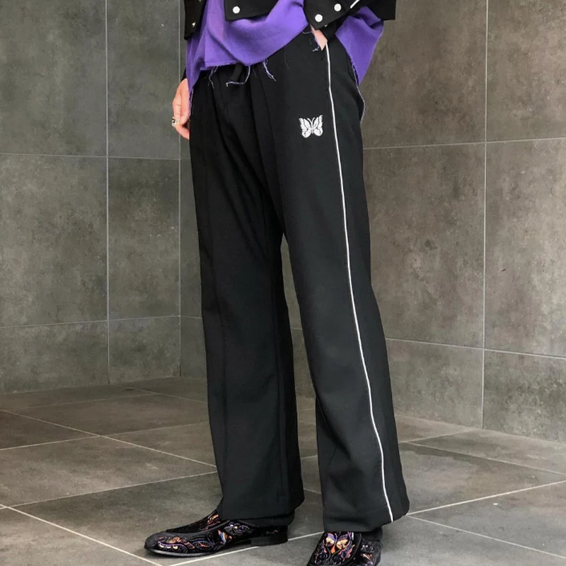 

2022 New AWGE Trousers Men Woman Same Style All-match Casual Sweatpants Loose Comfortable Streetwear Needles Pants