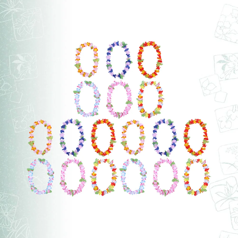 6 шт. гавайское красочное ожерелье из искусственных цветов классическая гирлянда