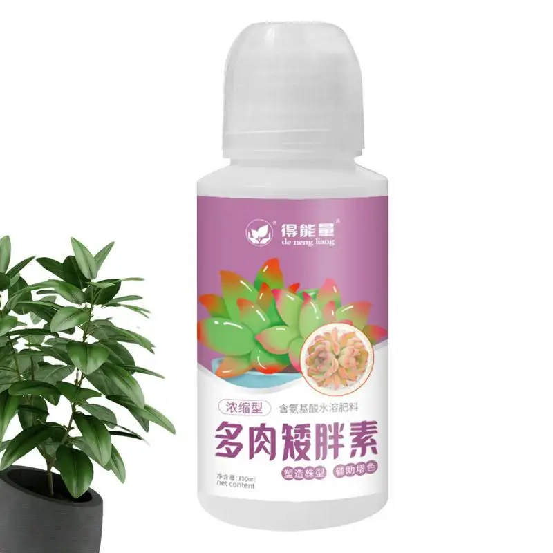 

Succulent Fertilizer Liquid 3.3oz Organic Fertilizer Graduated Bottle Water-Soluble Amino Acid Formula Drip Irrigation