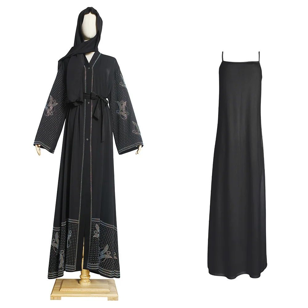Новое мусульманское платье Мубарек Дубай абайя Хиджаб Женский кафтан турецкий