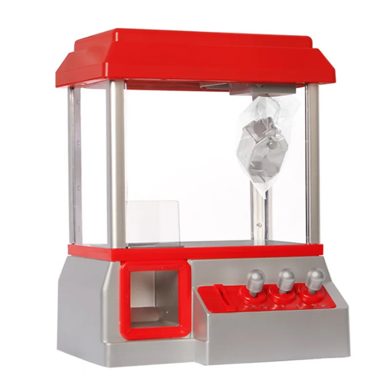 Kids Mini Arcade Game Machine Vending Music Candy Grabber Coin Operated Claw Machine Toy Without Dolls Children Gifts