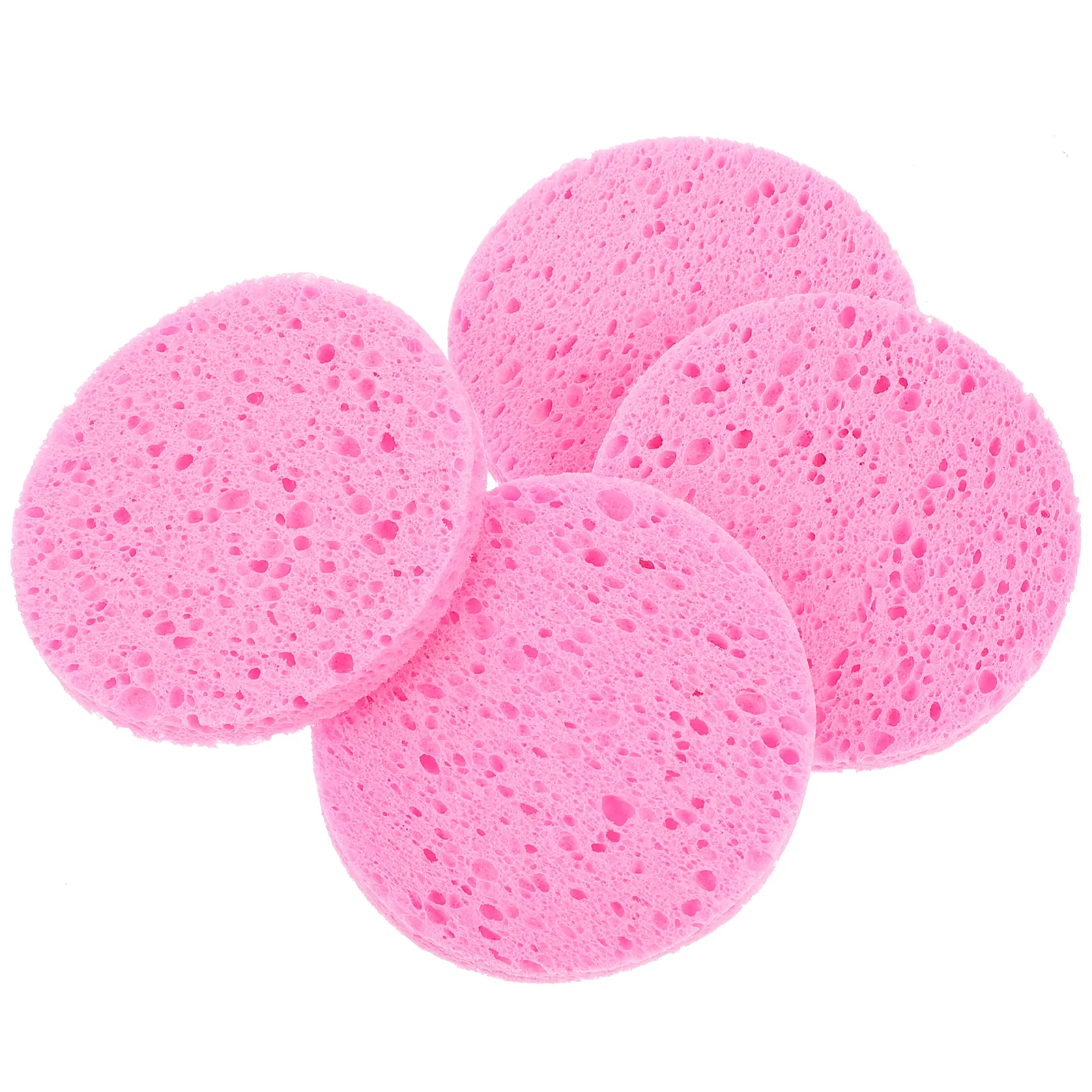 50 Pcs Round Cotton Pad Face Sponges Cleaning Supplies Wood Pulp Makeup Blender