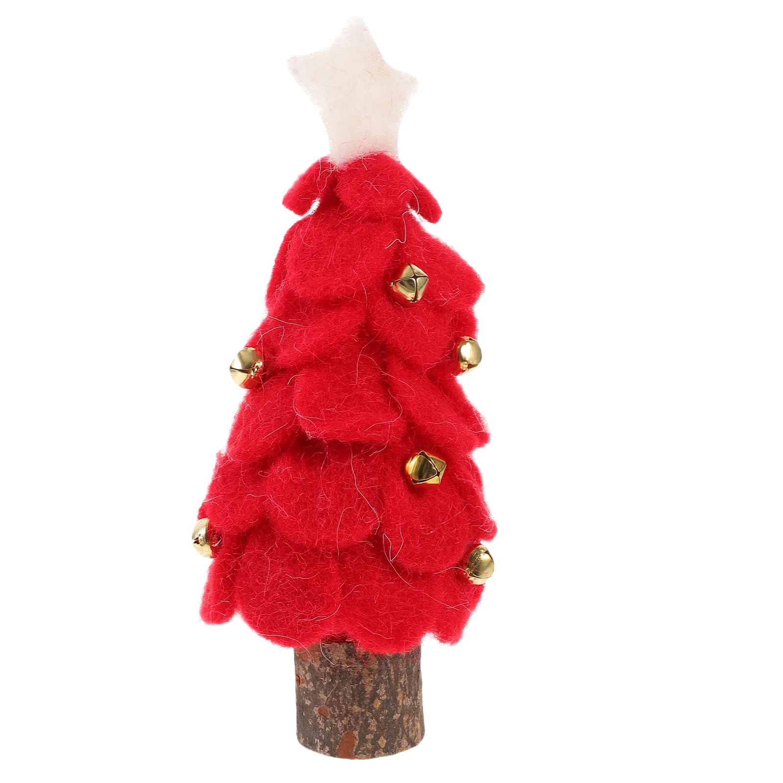 

Artificial Mini Christmas Tree Woolen Felt Decor Wool Felt Christmas Tree Decor Tabletop Window Display Scene Decor